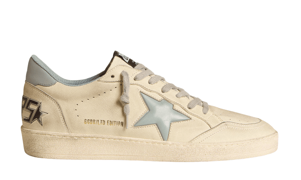 Golden Goose Ball Star LTD Azul Celeste Metalizado