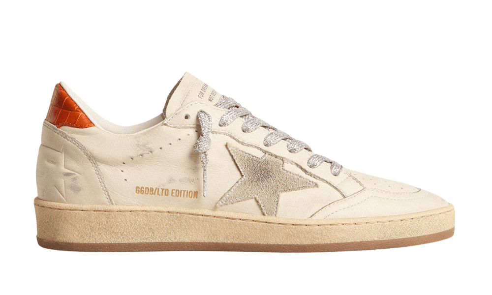 Golden Goose Ball Star Blanco Rojo